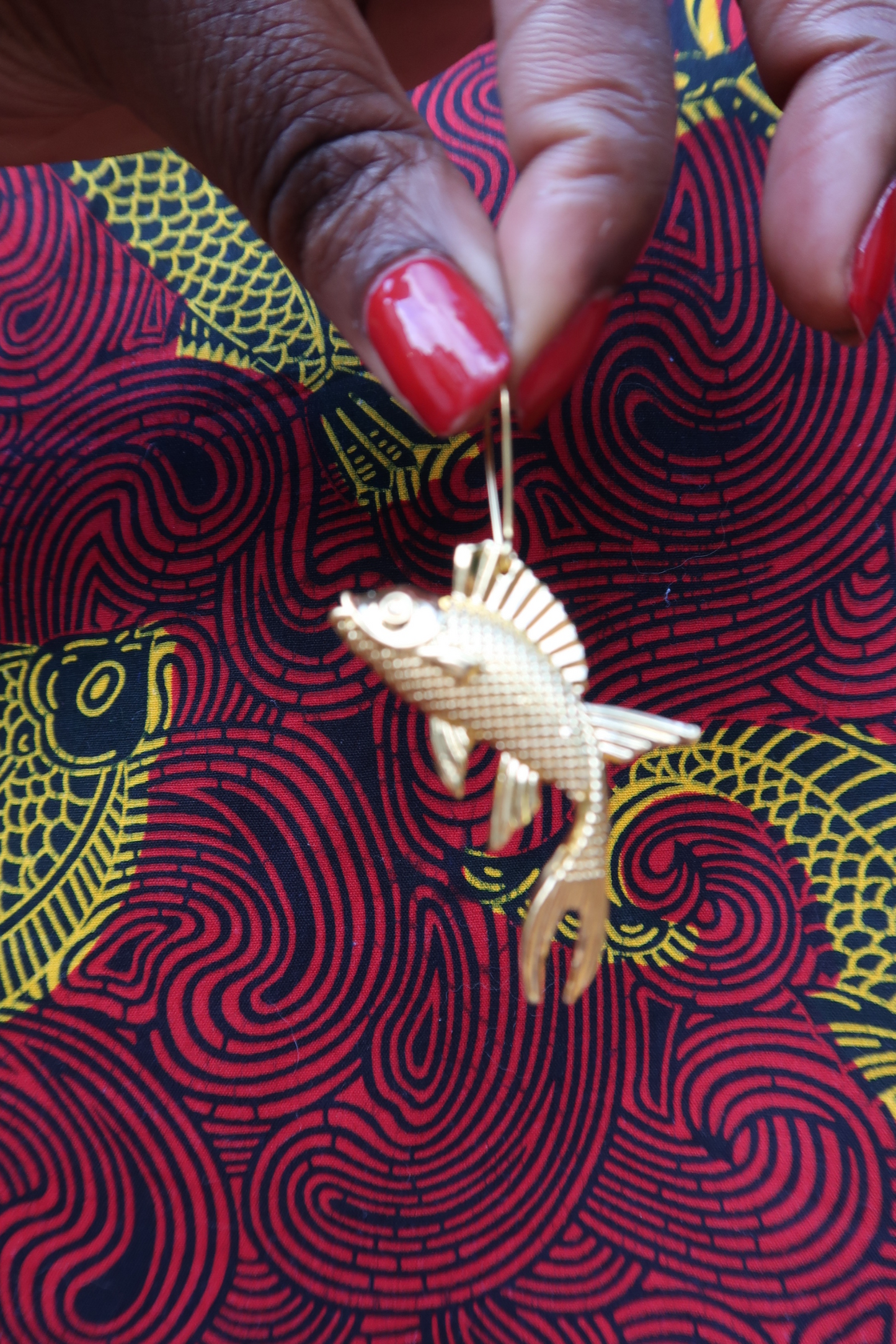 Mama Watta Fish Earring | Fish Earrings Gold | Three Hoodoo Sisters